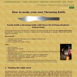 How to make your own throwing knife: DIY build instructions