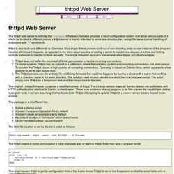 thttpd Web Server