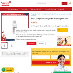 Thuốc bôi trị mụn Lưu huỳnh 5% Nam Việt Chai 60ml - Nhà thuốc VIVITA