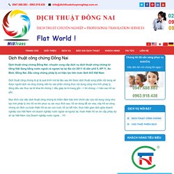 Dịch thuật công chứng Đồng Nai: dịch vụ uy tín, tân tâm, pháp lý toàn quốc