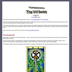 Thule Gesellschaft and The Vril Society