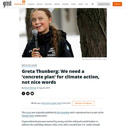 Greta Thunberg: We need a ‘concrete plan’ for climate action, not nice words