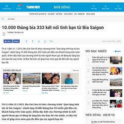 10.000 thùng bia 333 kết nối tình bạn từ Bia Saigon