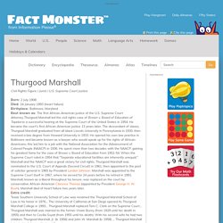 Thurgood Marshall Biography (U.S. Supreme Court Justice/Jurist/Civil Rights Figure)