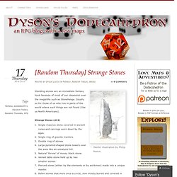 [Random Thursday] Strange Stones « Dyson's Dodecahedron