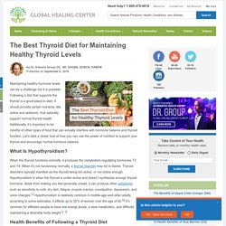 Thyroid Diet: Using Nutrition to Support Healthy Hormone Balance