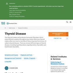 Thyroid Disease: Causes, Symptoms, Risk Factors, Testing & Treatment