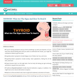 THYROID: What are the Signs and How to Heal it