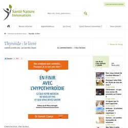 Thyroïde : le livre