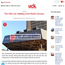 Tìm hiểu các chương trình Radio Canada 