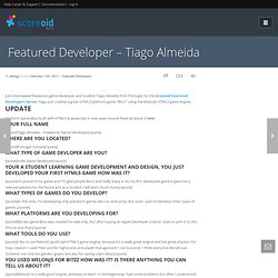 Featured Developer – Tiago Almeida