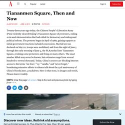 Tiananmen Square, Then and Now