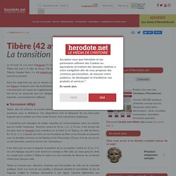 Tibère (42 av. J.-C. - 37) - La transition tranquille