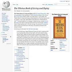 The Tibetan Book of Living and Dying