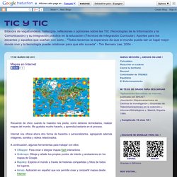 TIC y TIC: Mapas en Internet