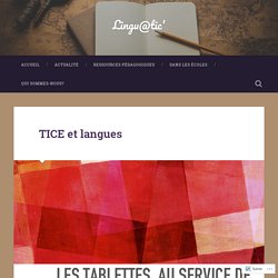 TICE et langues – Lingu@tic'