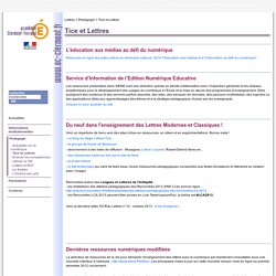 Tice et Lettres