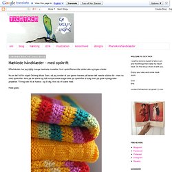 Crocheted towels - with recipe