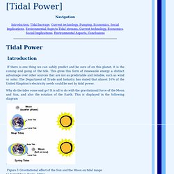 Tidal power