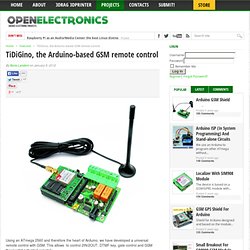 TiDiGino, the Arduino-based GSM remote control
