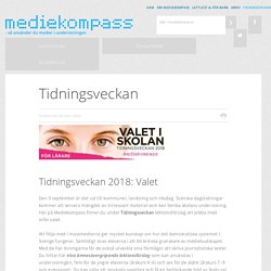 Tidningsveckan - Mediekompass