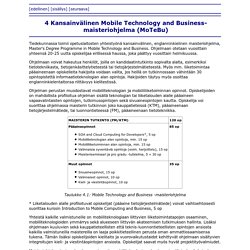 Informaatioteknologian tiedekunta - Opinto-opas 2011-2012