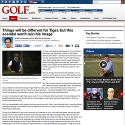 Sportwriters affected. Things will be different for Tiger, but this scandal won't ruin his image