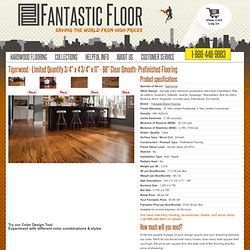 TigerWood 3/4" x 4 3/4" x 11" - 88" Clear Smooth- Prefinished Flooring - Fantastic Floor