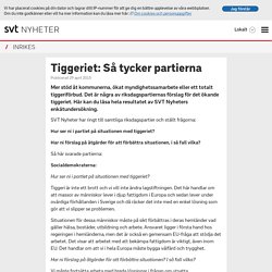 Tiggeriet: Så tycker partierna