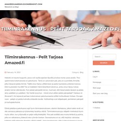 Tiiminrakennus - Pelit Tarjoaa Amazed.fi