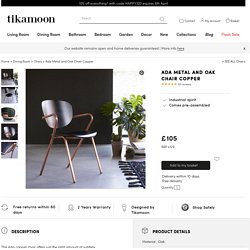 Tikamoon : Ada Metal and Oak Chair Copper