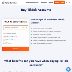 Buy Tiktok Account & Tiktok Account For Sale – AudienceGain