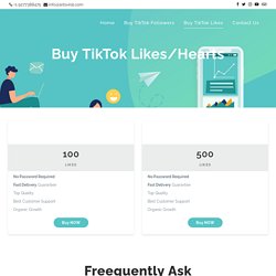 Buy TikTok Likes - Real Likes with Fast Delivery, Just $0.99