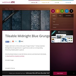 Tileable Midnight Blue Grunge Patterns