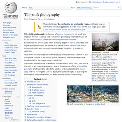 Tilt-shift nhiếp ảnh - Wikipedia tiếng Việt