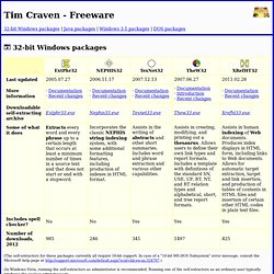 Tim Craven: Freeware