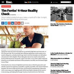 Tim Ferriss' 4-Hour Reality Check