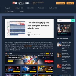 Tìm hiểu bảng tỷ lệ kèo M88 đơn giản hiệu quả dễ hiểu nhất