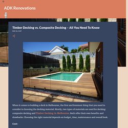 Timber Decking vs. Composite Decking – All You Need To Know