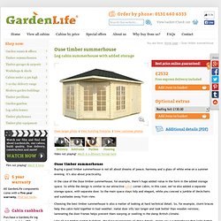 Trent timber summerhouse by GardenLife Log Cabins