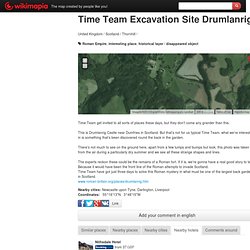 Time Team Excavation Site Drumlanrig