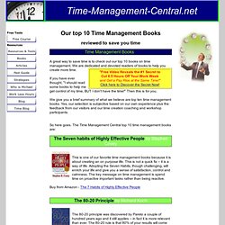 Top 10 Time Management books reviewed to save you time.