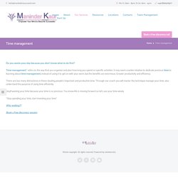 Time management – Maninder Kaur
