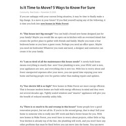 Is it Time to Move? 5 Ways to Know For Sure