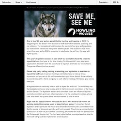 It’s time to repeal MN wolf hunting and trapping, are you with us?