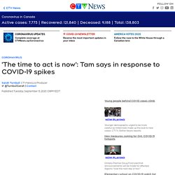 'The time to act is now': Tam says in response to COVID-19 spikes