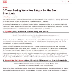 5 Time-Saving Websites & Apps for the Best Shortcuts