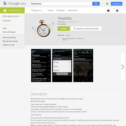 Time2Go – Applications Android sur Google Play