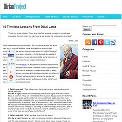 10 Timeless Lessons From Dalai Lama