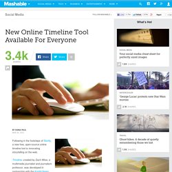 New Online Timeline Tool Available For Everyone